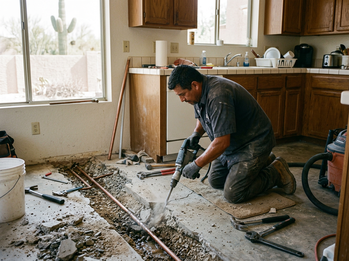Slab Leak Detection and Repair in Civano, AZ 85747